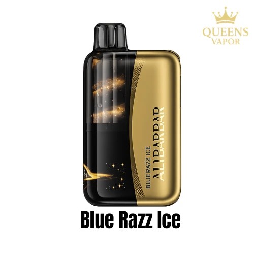 Blue Razz Ice ALIBARBAR SWIRL – ready-to-use disposable vape from Queens Vaper