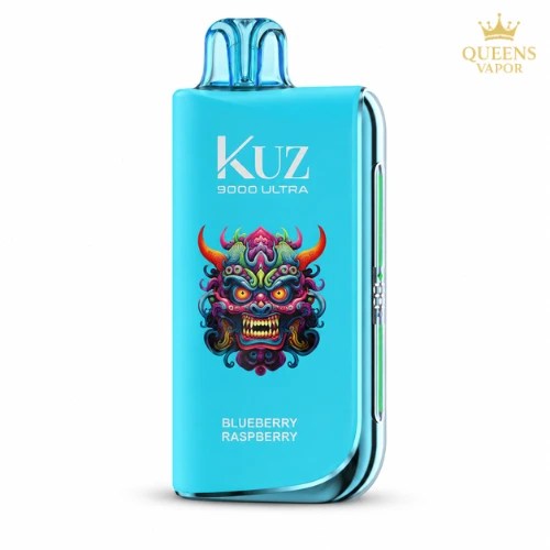 Blueberry Raspberry KUZ 9000 Ultra – ready-to-use disposable vape from Queens Vaper