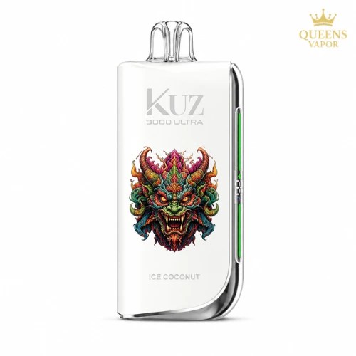 Ice Coconut KUZ 9000 Ultra – ready-to-use disposable vape from Queens Vaper