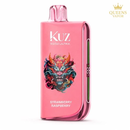 Strawberry Raspberry KUZ 9000 Ultra – ready-to-use disposable vape from Queens Vaper