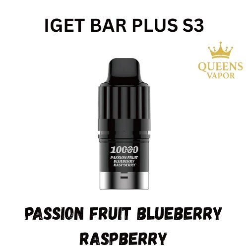 Passion Fruit Blueberry Raspberry – IGET BAR Plus S3 – Pod Only