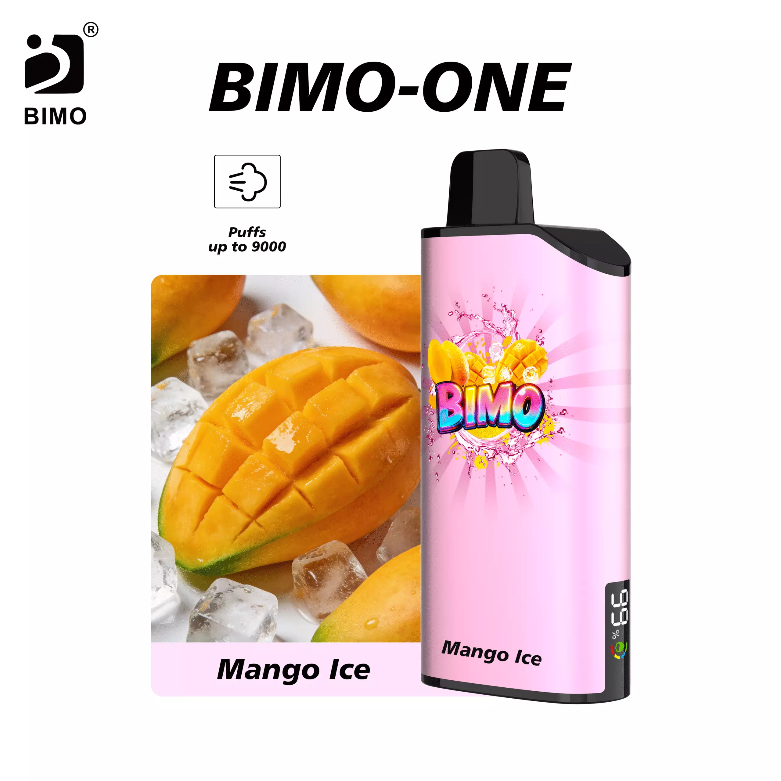 BIMO ONE 9000 Puffs – Mango Ice Edition